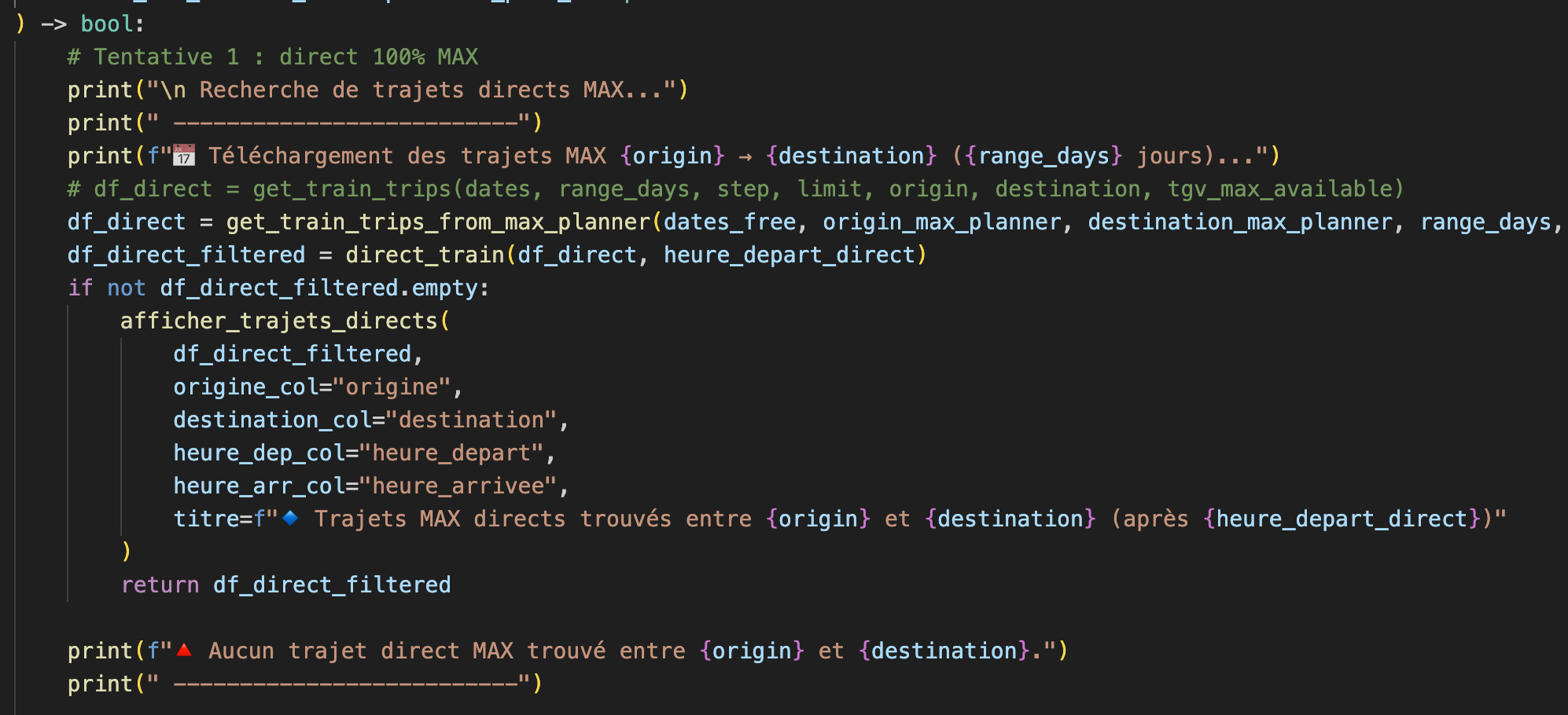 TGV Max Planner